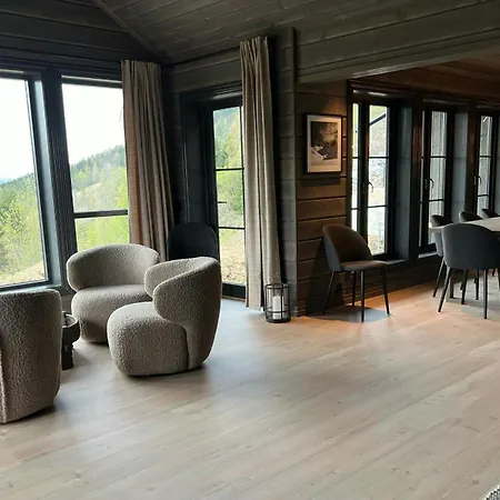 Cozy Modern With Outstanding View In Sogn *